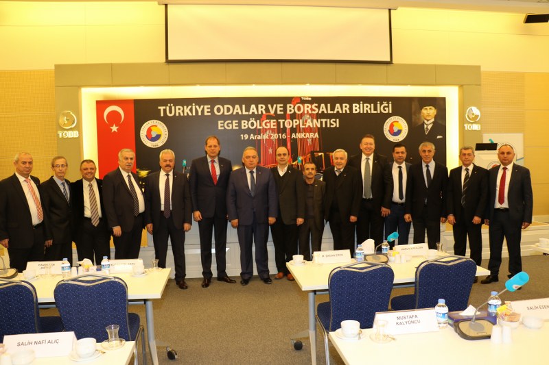EGE BÖLGESİ ODA VE BORSA BAŞKANLARI TOBB’DA YAPILAN BÖLGE TOPLANTISINDA BULUŞTU