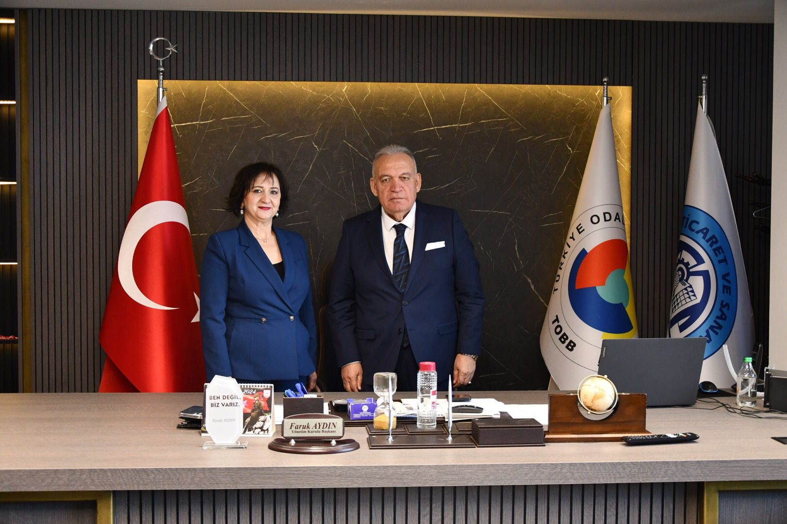 İlçe Nüfus Müdürü Tüfenkoğlu'ndan Başkan Aydın'a Ziyaret
