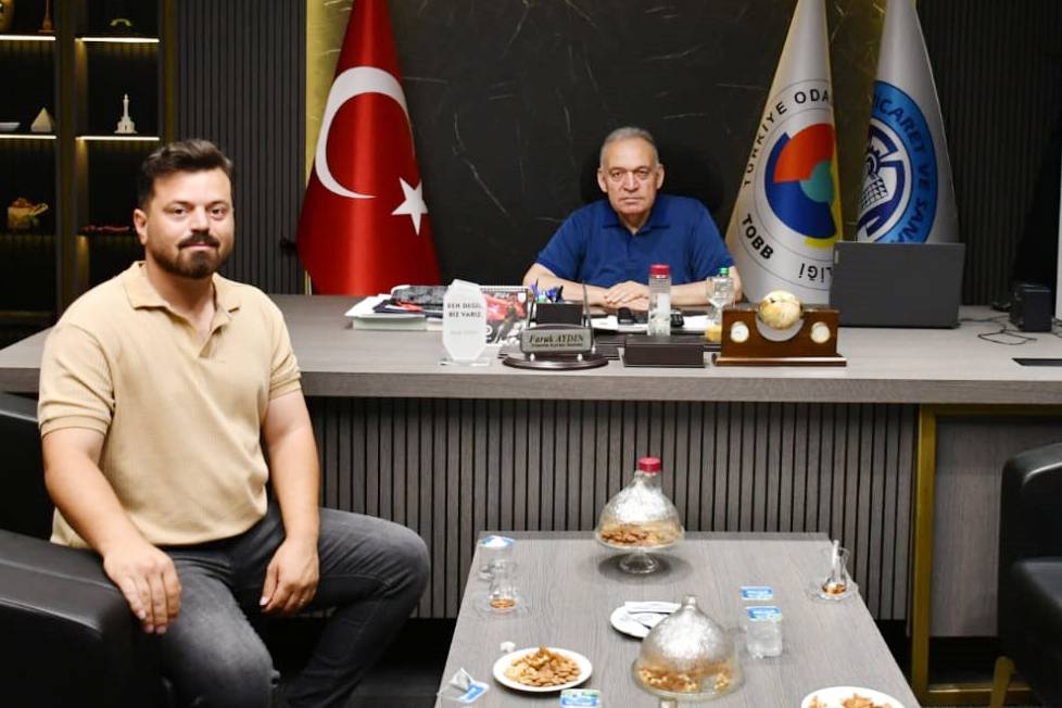 Muhtar Denli'den, Başkan Aydın'a Ziyaret