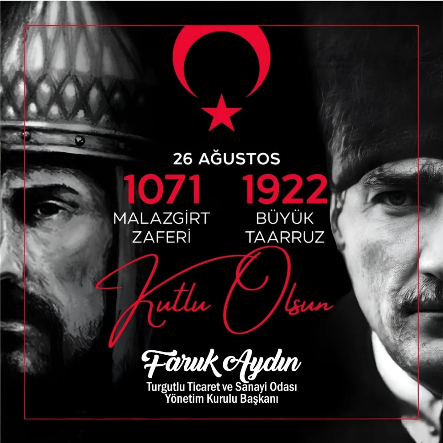 Başkanı Faruk Aydın'dan, 26 Ağustos mesajı