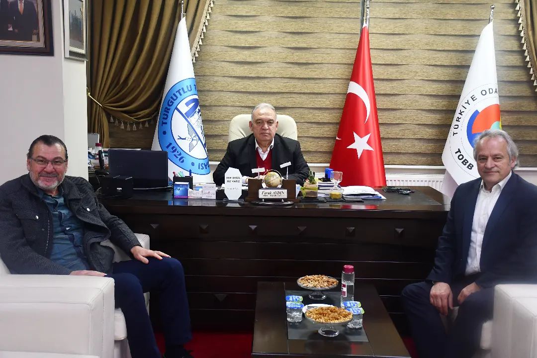 TUTSO Başkanı Aydın, ziyaretçilerini ağırlıyor