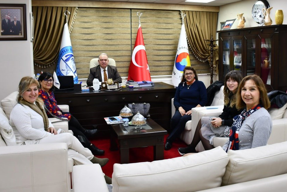 Kadın Girişimcilerden TUTSO Yönetim Kurulu Başkanı Faruk Aydın'a Ziyaret