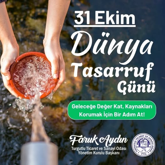 TUTSO Başkanı Faruk Aydın’dan Dünya Tasarruf Günü Mesajı
