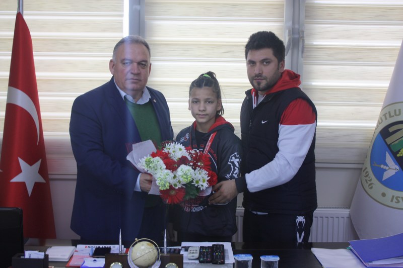 ŞAMPİYON SPORCUMUZU MİSAFİR ETTİK