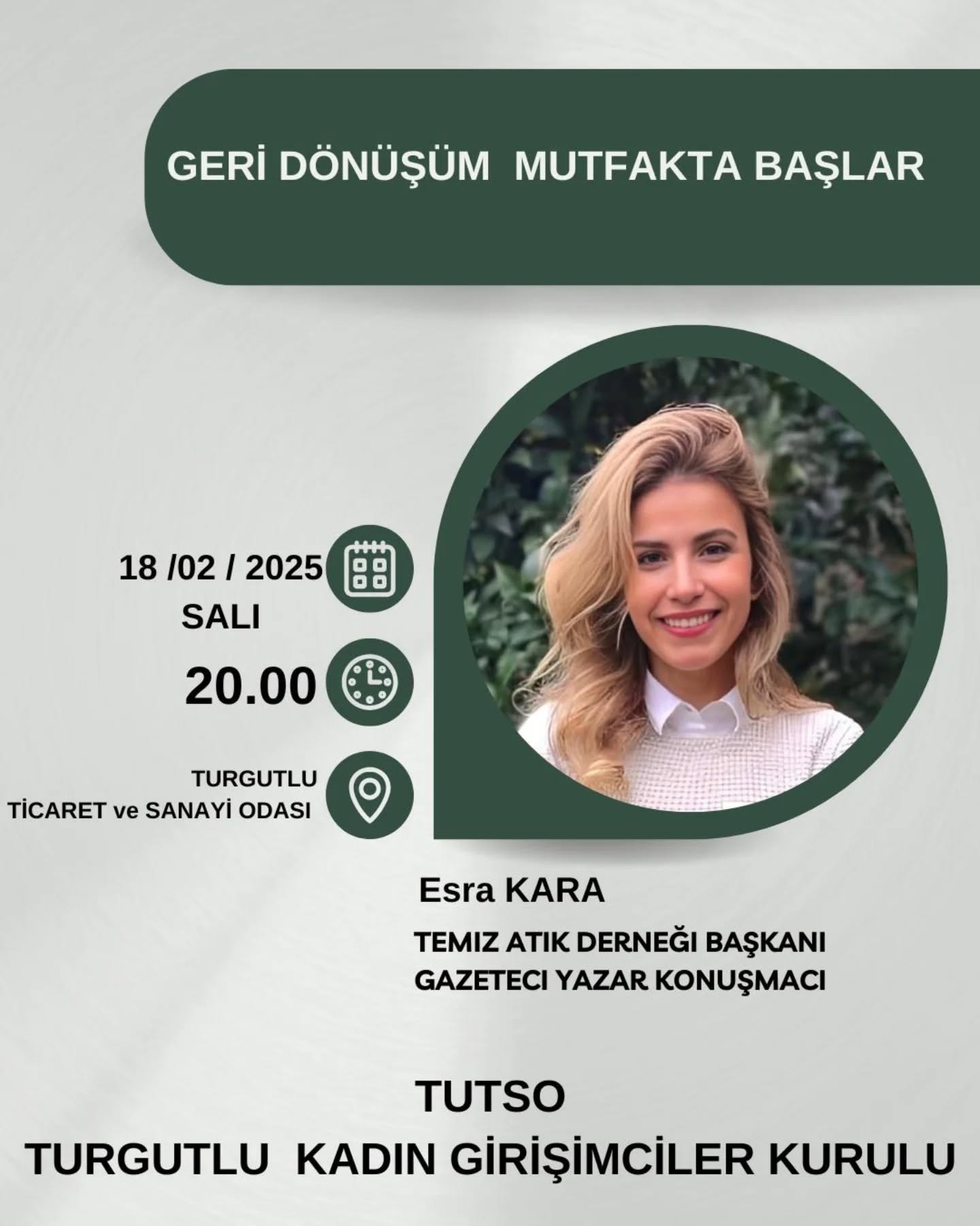 Geri Dönüşüm Mutfaktan Başlar Semineri