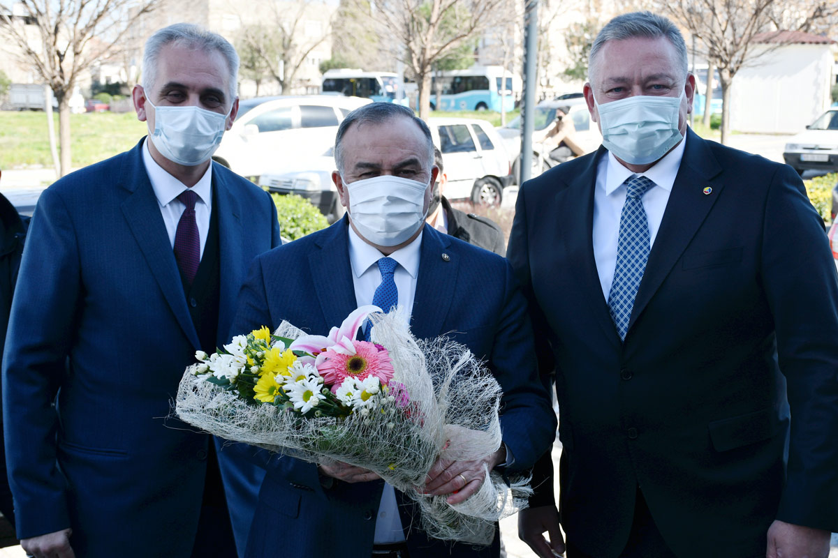 MHP Grup Başkanvekili Erkan Akçay'dan TUTSO Meclis Başkanı Yavuz Semizler'e Ziyaret