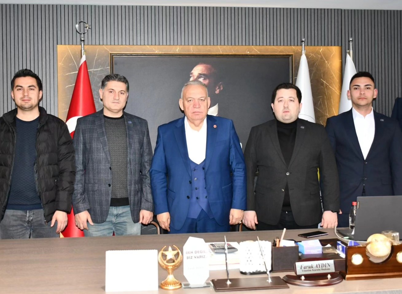 Anahtar Parti'den, Başkan Faruk Aydın'a Ziyaret