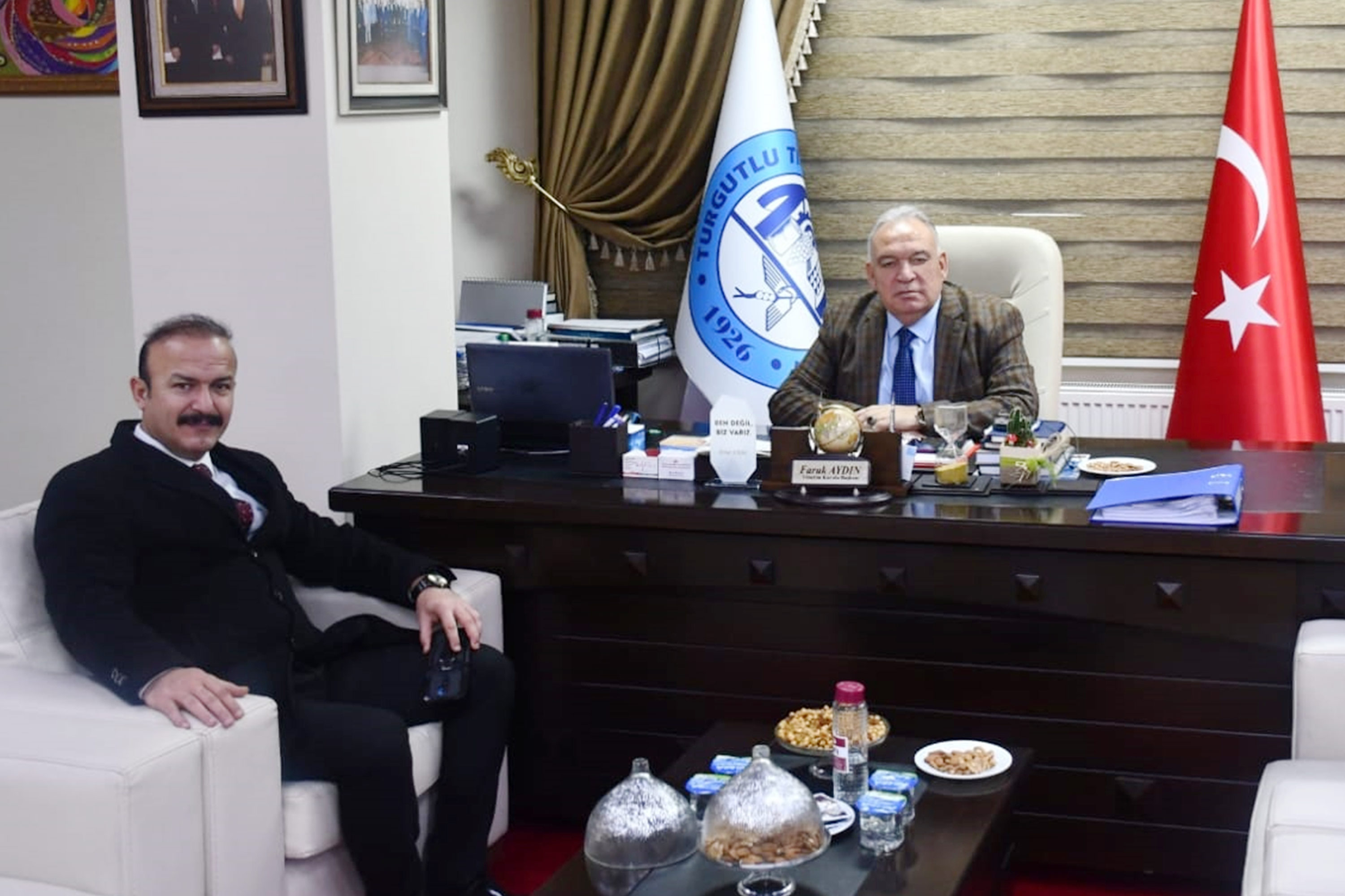 Emniyet Müdürü Harun Tutak'tan, Başkan Faruk Aydın'a Ziyaret