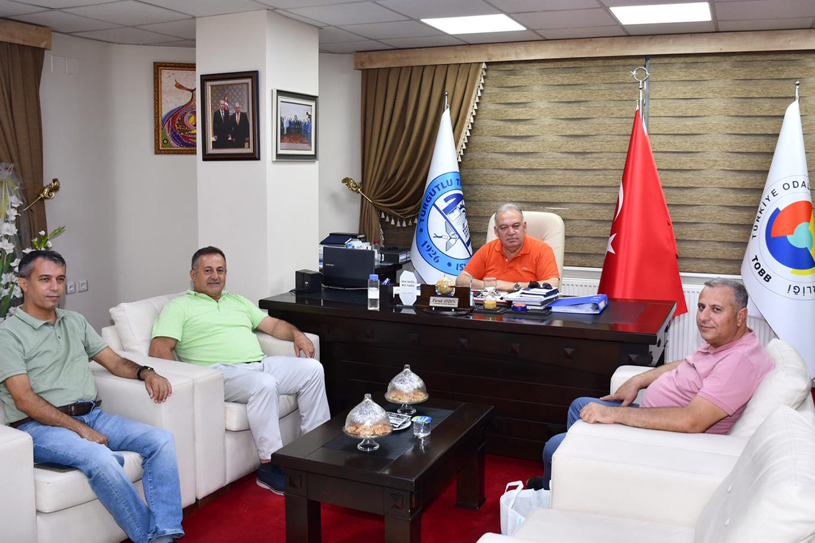 Başkan Aydın'a Çukobirlik ve TARİŞ'ten Ziyaret