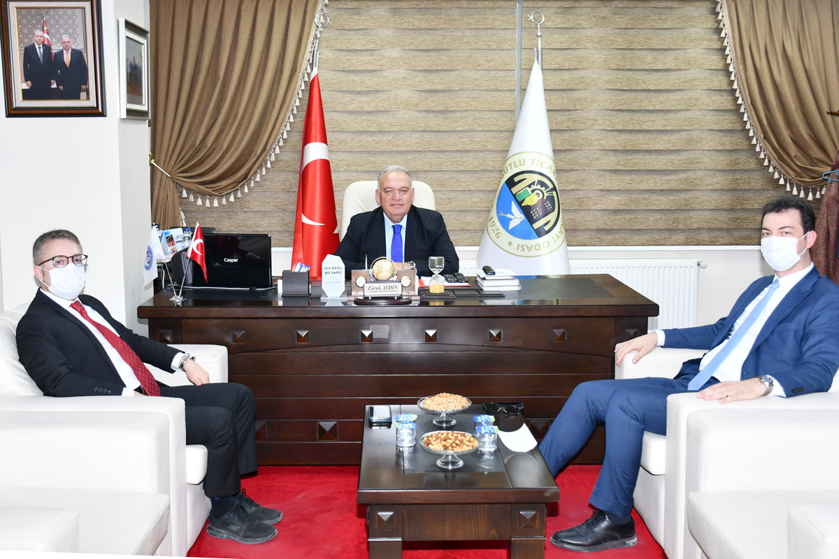 Ziraat Bankası'ndan, TUTSO Başkanı Aydın'a Ziyaret
