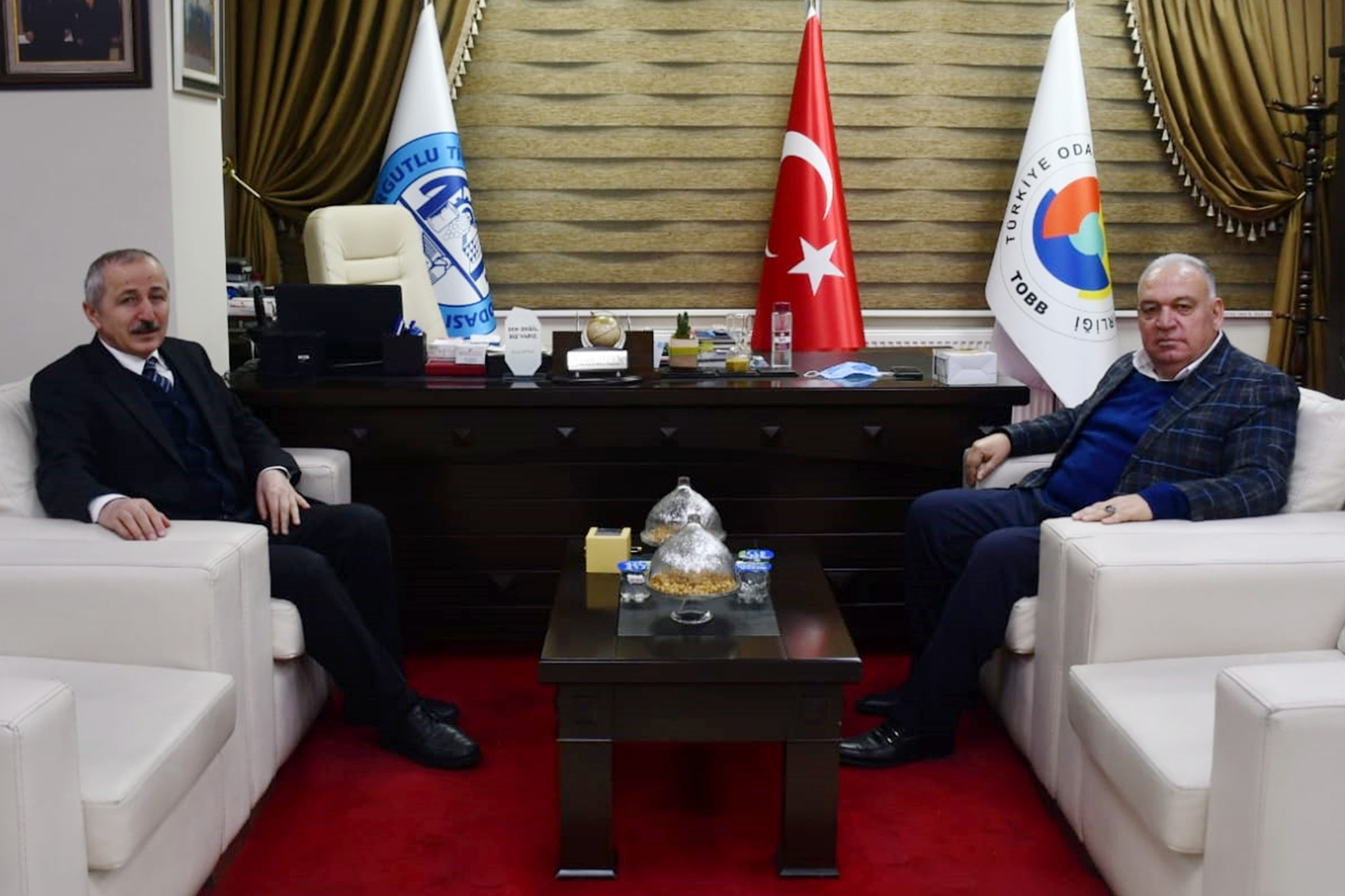 ESK Genel Müdürü Uzun, TUTSO Başkanı Aydın’ı Ziyaret Etti