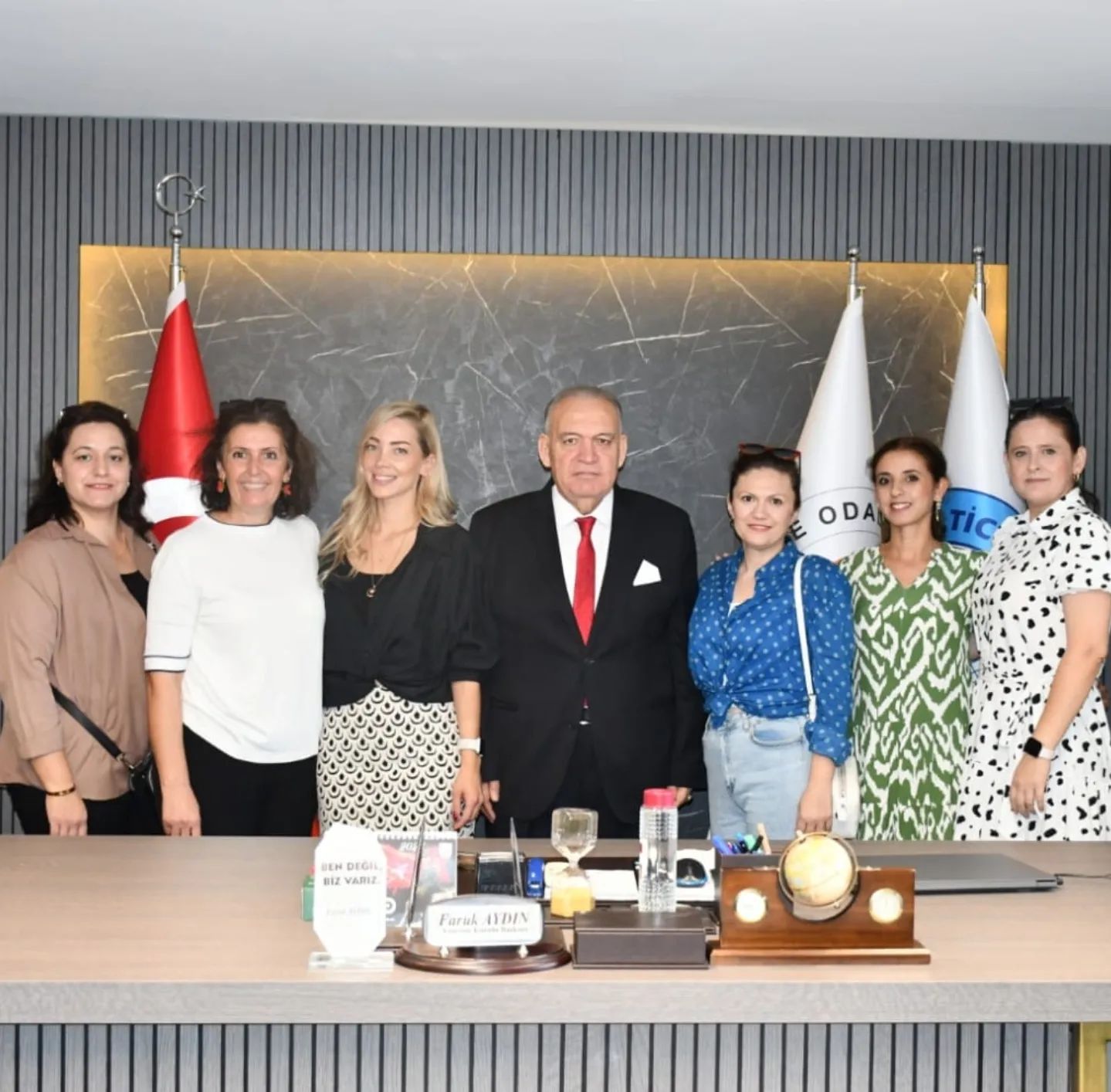Besime Elagöz Okul Aile Birliği'nden Başkan Aydın'a Ziyaret