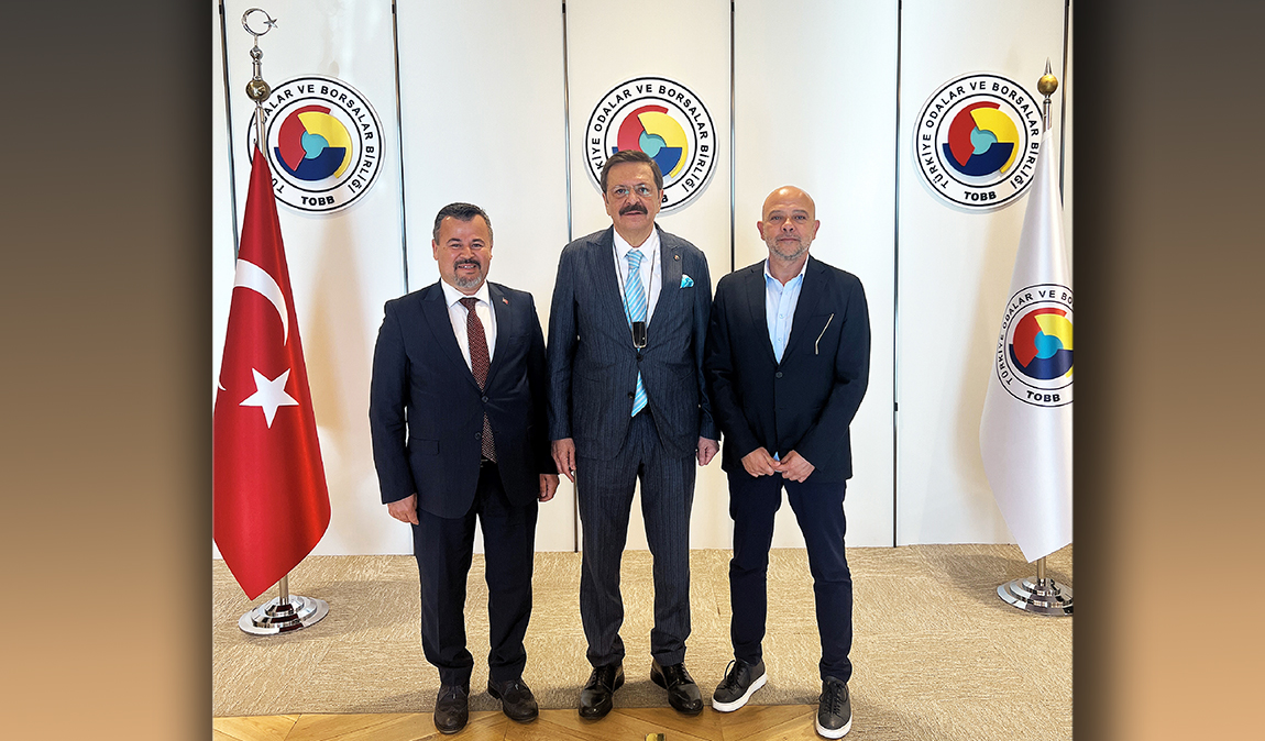 Hisarcıklıoğlu, İkbal Gıda A.Ş. Yönetim Kurulu Başkanı İbrahim Evren’i kabul etti