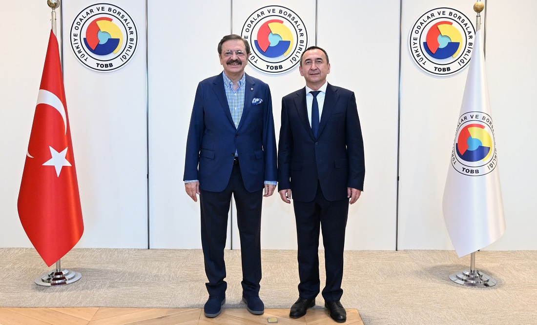 Hisarcıklıoğlu, Özbekistan Ankara Büyükelçisi Khaydarov ile görüştü