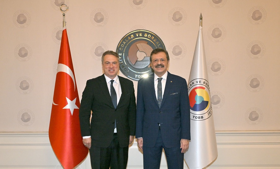 Hisarcıklıoğlu, Avrupa Birliği Türkiye Delegasyonu Başkanı Büyükelçi Ossowski ile görüştü
