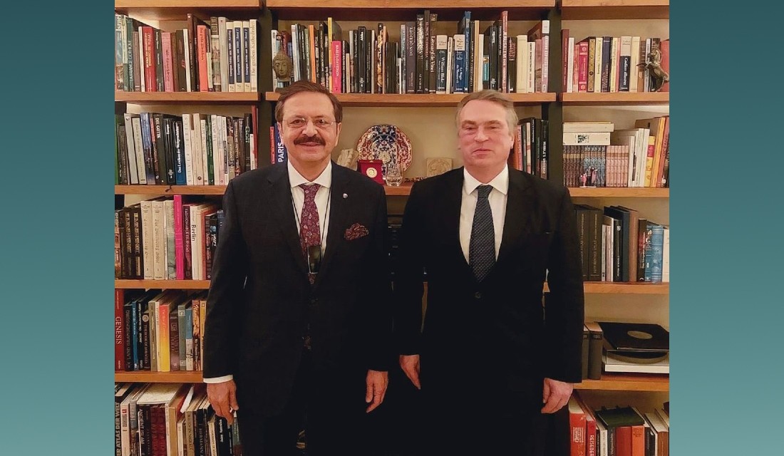 Hisarcıklıoğlu, AB Türkiye Delegasyonu Başkanı Büyükelçi Ossowski ile görüştü