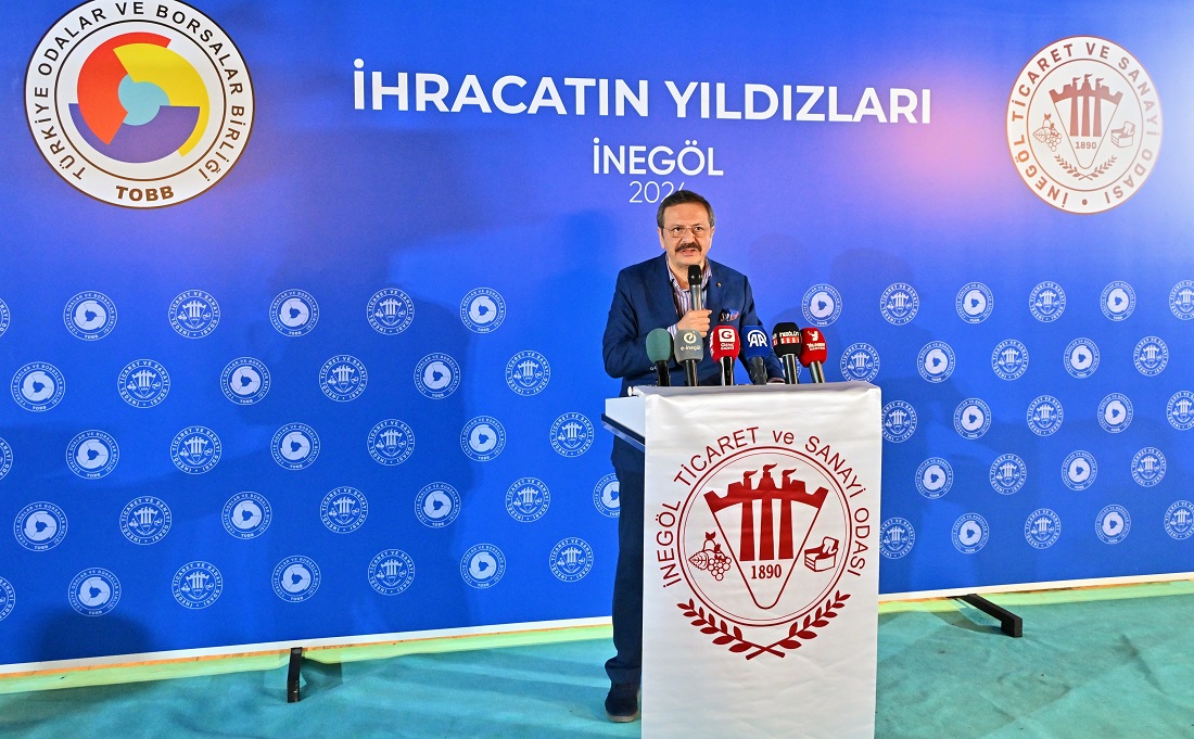 İnegöl’de ihracatın yıldızları ödüllerini aldı
