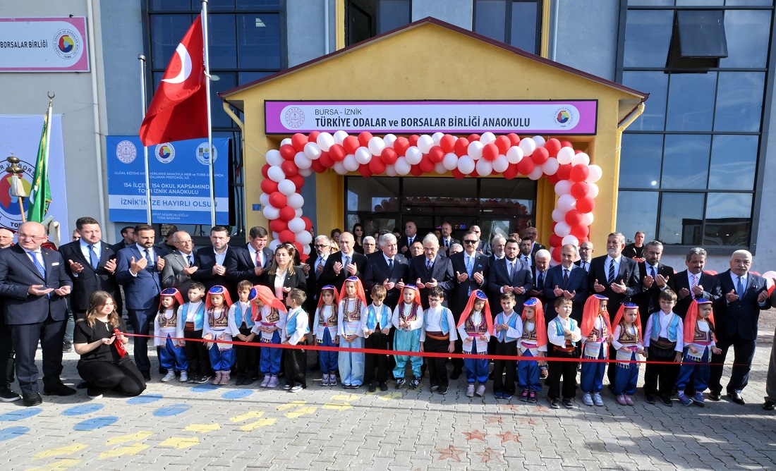 İznik TOBB Anaokulu hizmete açıldı