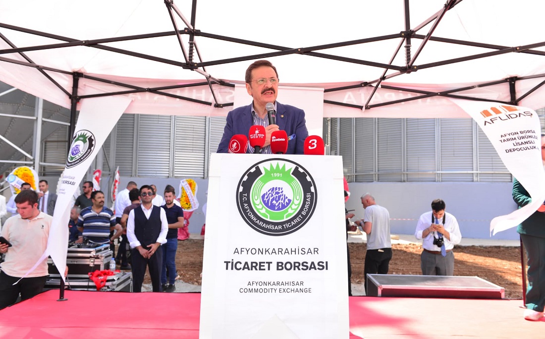 Afyonkarahisar Ticaret Borsası Tarım Ürünleri Lisanslı Depoları törenle açıldı