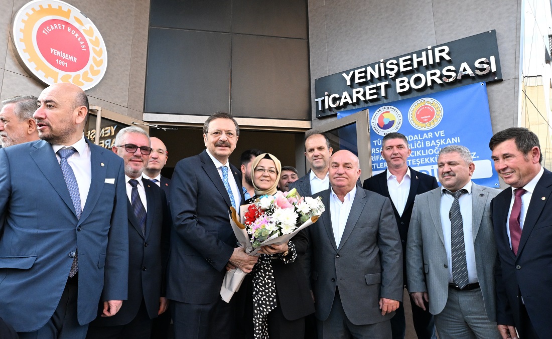 Hisarcıklıoğlu’ndan, Yenişehir Ticaret Borsası’nı ziyaret