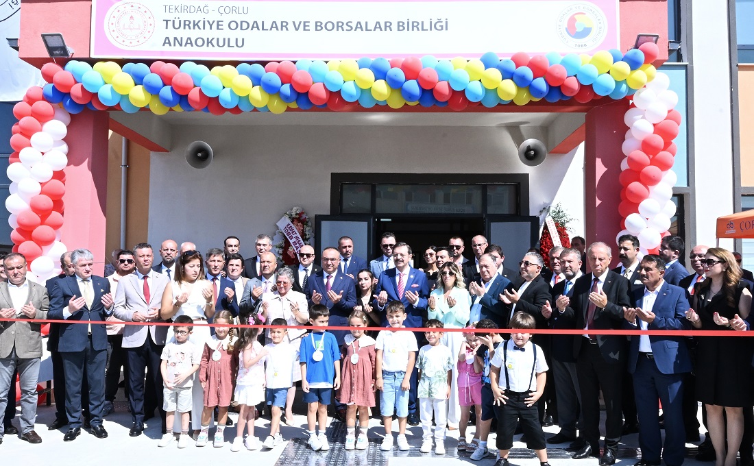 Çorlu TOBB Anaokulu açıldı