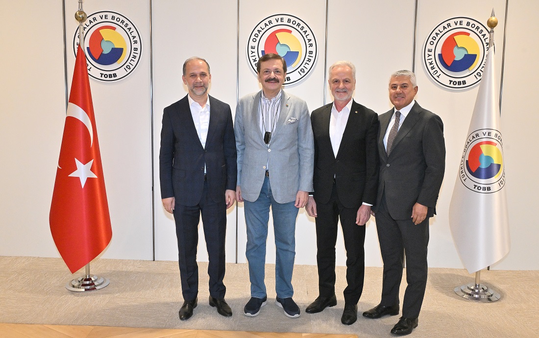 İskenderun TSO Başkanı Yılmaz, Milletvekili Özel ve TMB Yönetim Kurulu Üyesi Öz TOBB’u ziyaret etti