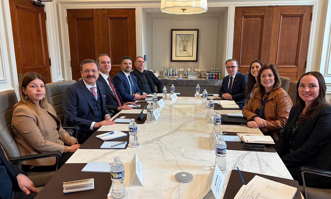 Hisarcıklıoğlu, Amerikan Ticaret Odası Başkanı Clark ile görüştü