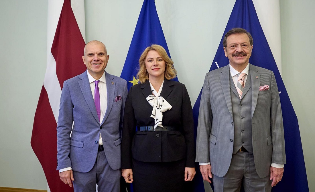 Hisarcıklıoğlu, Letonya Başbakanı Silina ile görüştü