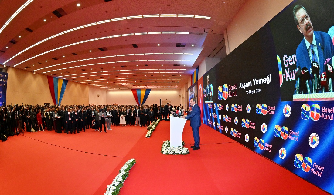 TOBB 80. Genel Kurulu akşam yemeği, ATO Congresium’da yapıldı