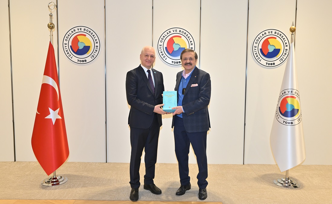 Hisarcıklıoğlu, Uluslararası Türk Akademisi Başkanı Mustafayev ile görüştü