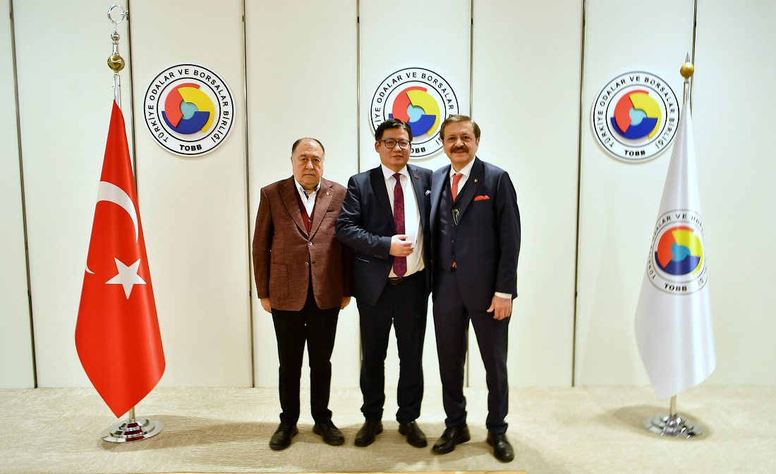 Hisarcıklıoğlu, Moğolistan TSO Başkanı Tur-Od Lkhagvajan ile görüştü