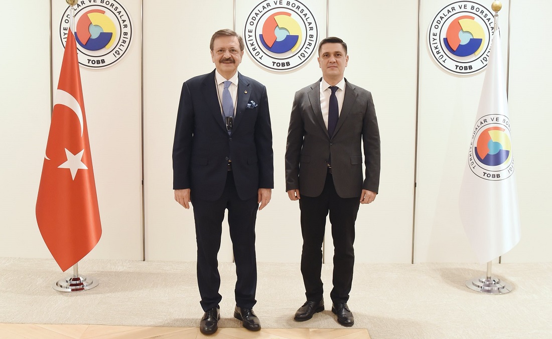 Hisarcıklıoğlu, Türkmenistan’ın Ankara Büyükelçisi İşanguliyev ile görüştü