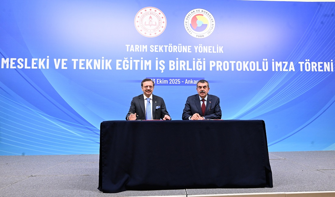 TOBB ve MEB arasında “tarım sektörüne yönelik” iş birliği protokolü imzalandı