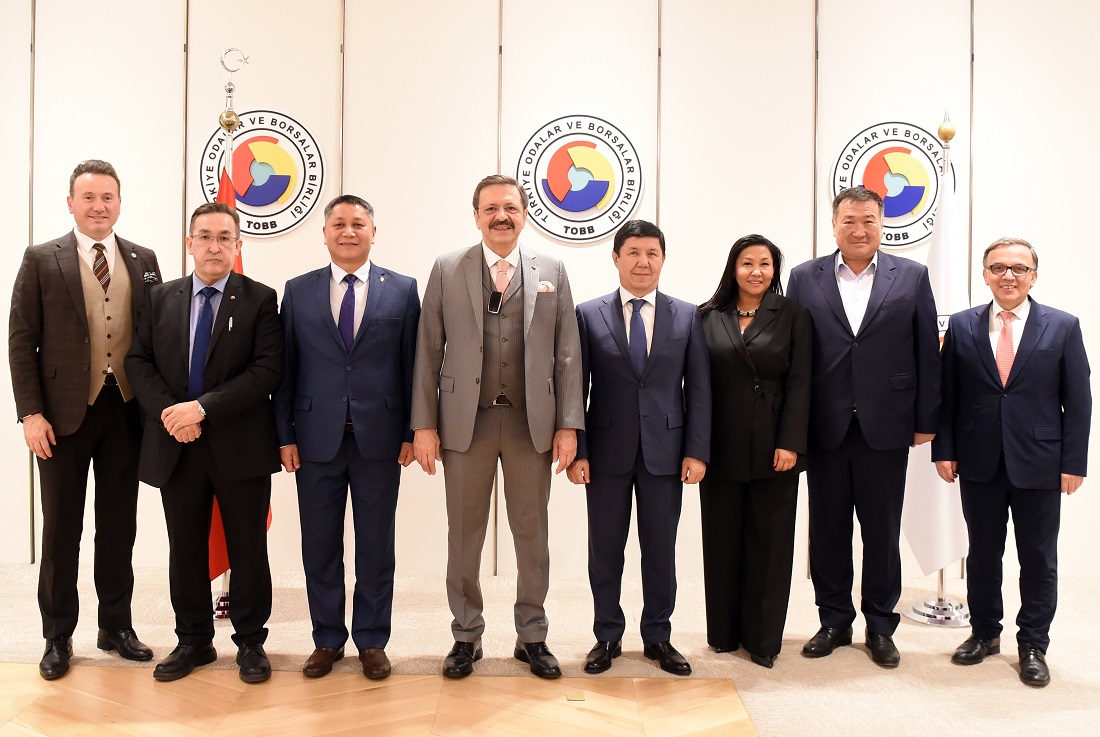 Hisarcıklıoğlu, Kırgızistan TSO Başkanı Sariev ile görüştü