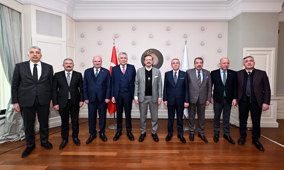 Hisarcıklıoğlu, TOBB Konsey Başkanları ile bir araya geldi