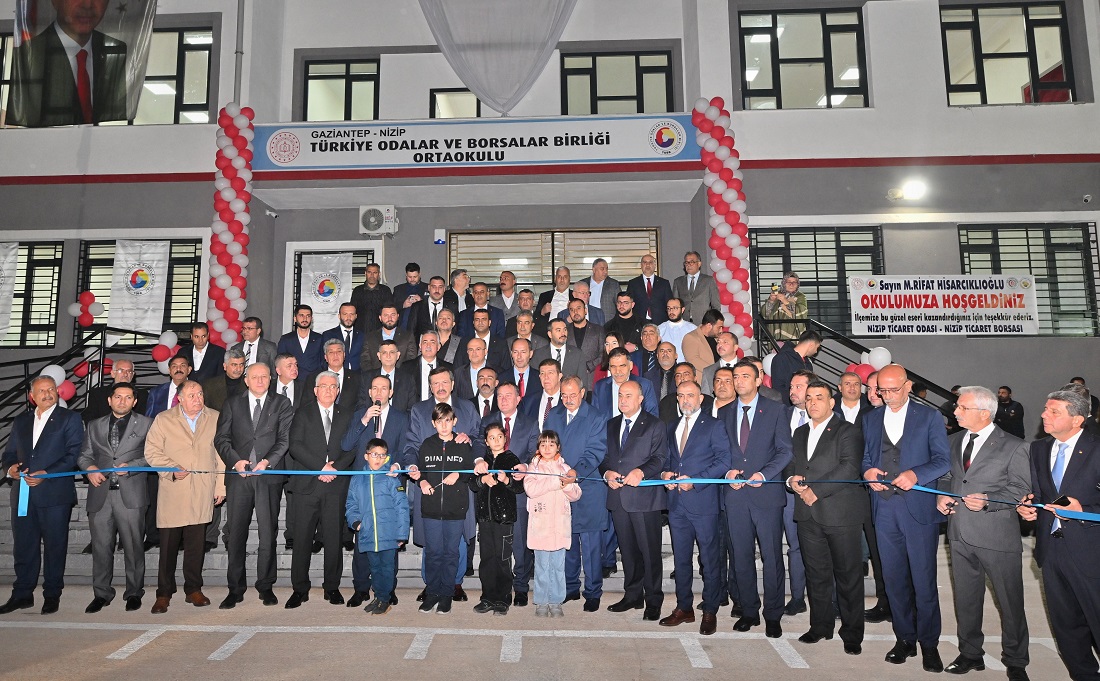 Nizip TOBB Ortaokulu hizmete açıldı
