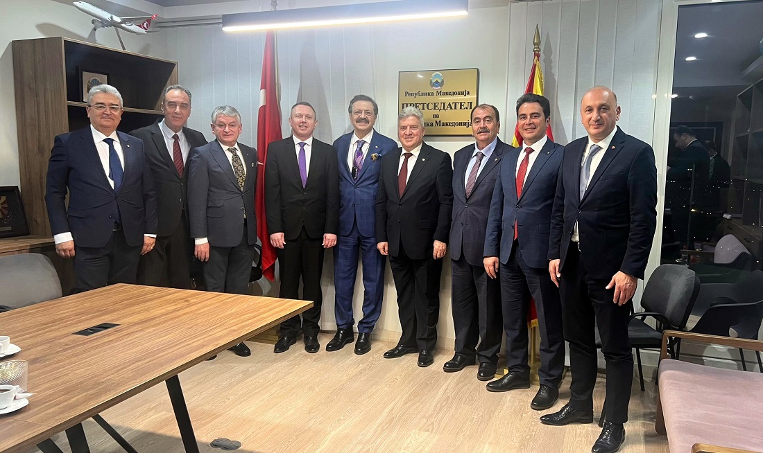 Hisarcıklıoğlu, Kuzey Makedonya eski Cumhurbaşkanı Ivanov ile görüştü