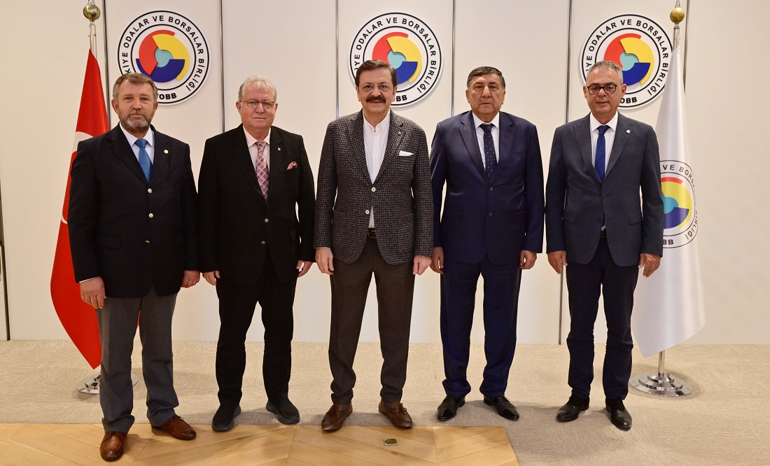 Tekirdağ, Balıkesir, Çorlu ve Bandırma Ticaret Borsası Başkanları TOBB’da