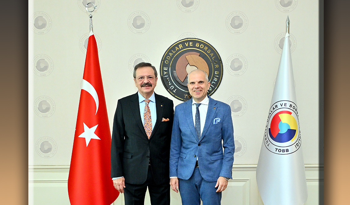 Hisarcıklıoğlu, Letonya TSO Başkanı Rostovskis’i misafir etti