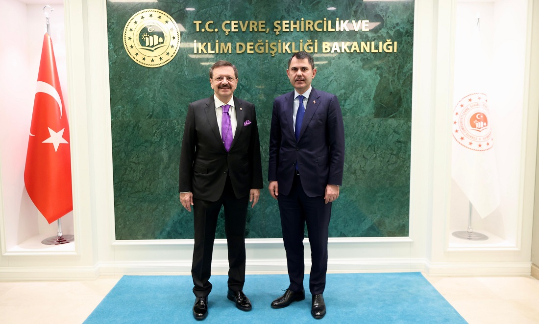 Hisarcıklıoğlu, Bakan Murat Kurum’u ziyaret etti