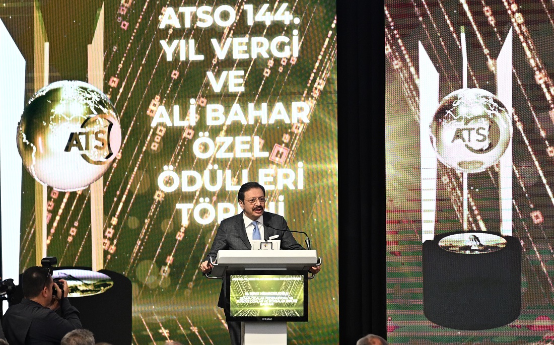 Hisarcıklıoğlu, Antalya TSO 144. Yıl Vergi ve Ali Bahar Özel Ödülleri Töreni’ne katıldı