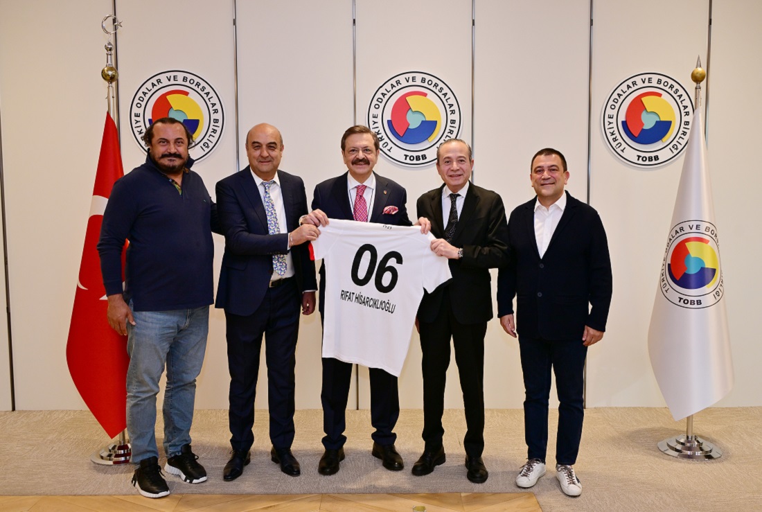 Gençlerbirliği Başkanı Sungur ve beraberindekiler TOBB’u ziyaret etti