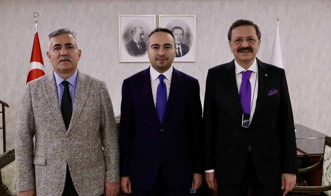 Hisarcıklıoğlu, Bakan Yardımcısı Burak Demiralp’i ziyaret etti