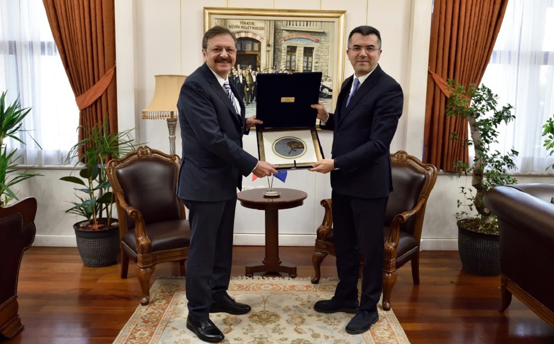 Hisarcıklıoğlu, MGK Genel Sekreteri Okay Memiş’i ziyaret etti