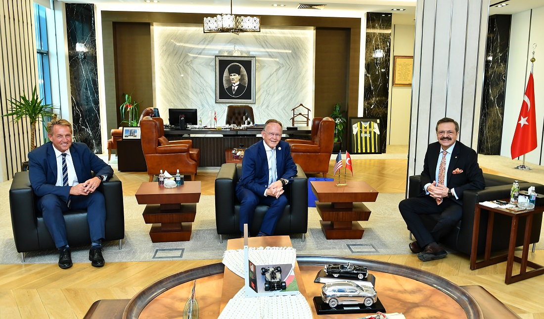 ABD Utah Eyaleti Senatosu Başkanı Adams ve beraberindeki heyet TOBB’da