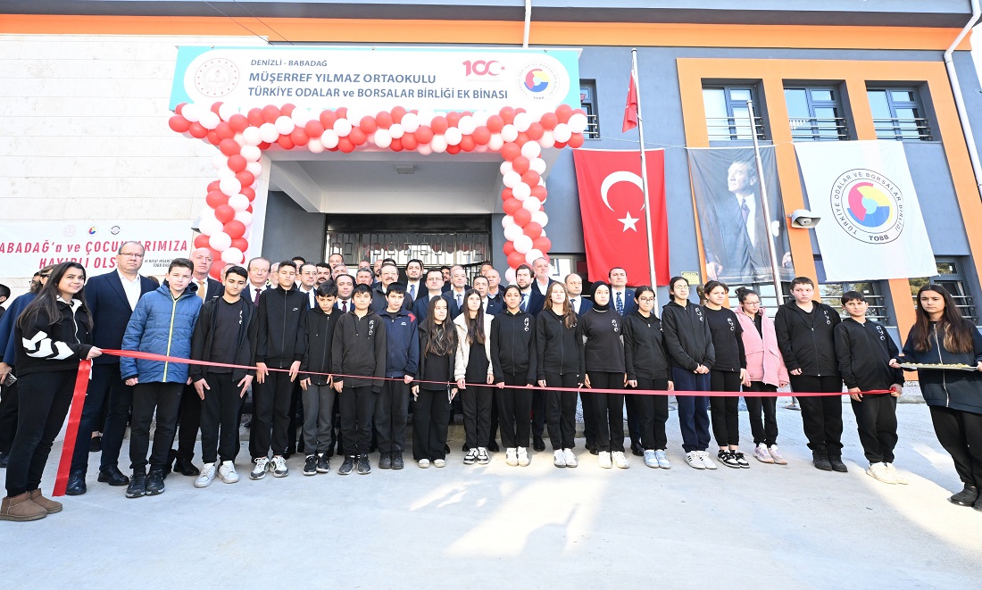Müşerref Yılmaz Ortaokulu TOBB Ek Binası açıldı
