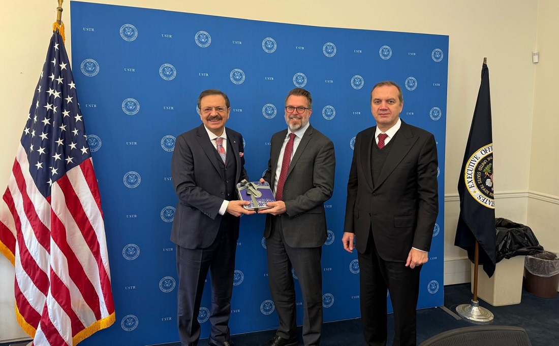 Hisarcıklıoğlu, USTR Avrupa ve Ortadoğu sorumlusu Trick ile görüştü