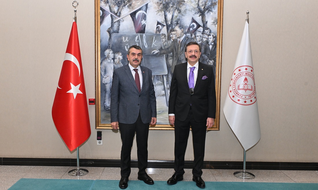 Hisarcıklıoğlu, Bakan Yusuf Tekin’i ziyaret etti