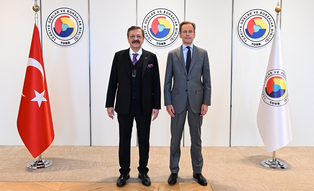 Hisarcıklıoğlu, Belçika’nın Ankara Büyükelçisi Velde ile görüştü