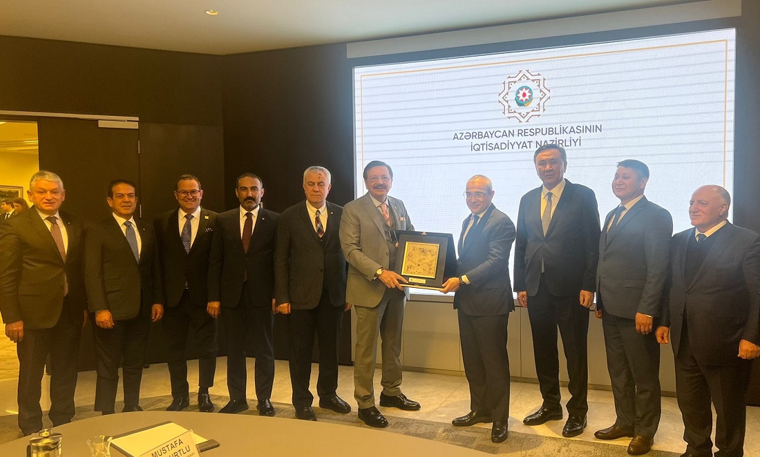 Hisarcıklıoğlu, Azerbaycan Ekonomi Bakanı Capparov ile görüştü